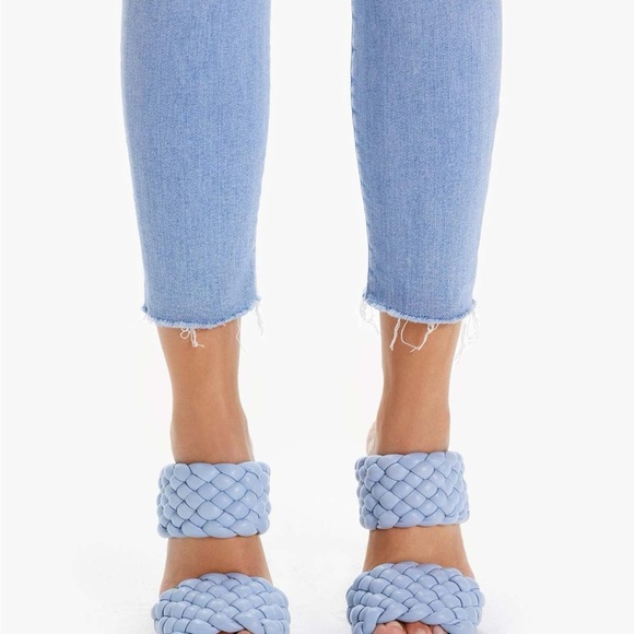 Mother The Stunner Ankle Fray Crafty Side Denim Blue Jeans Women’s 27 - Picture 6 of 10